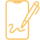 Onderteken icoon Onderteken icoon